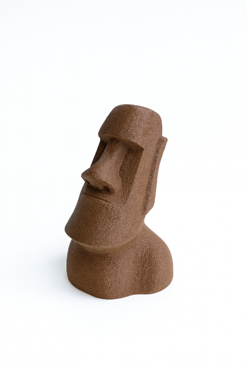 Moai Dekoratif Heykel – Kahverengi